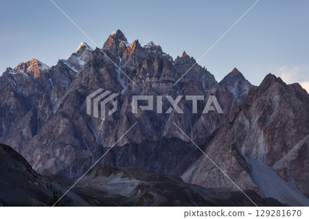 Tupopdan, Passu Cathedral or Passu Cones, is a mountain in northern Pakistan Tupopdan, Passu Cathedral or Passu Cones, is a mountain in northern Pakistan 129281670