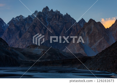 Tupopdan, Passu Cathedral or Passu Cones, is a mountain in northern Pakistan 129281673
