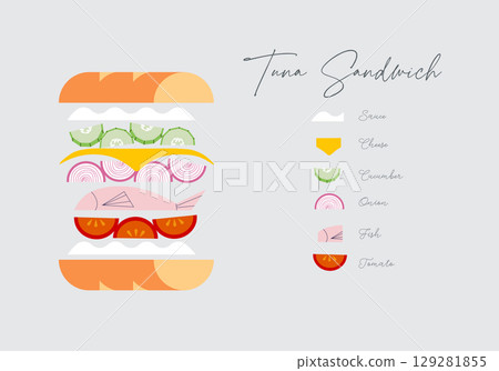 Sandwich tuna light 129281855