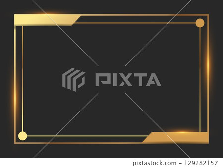 Golden Frame whith light effects Golden Frame whith light effects 129282157