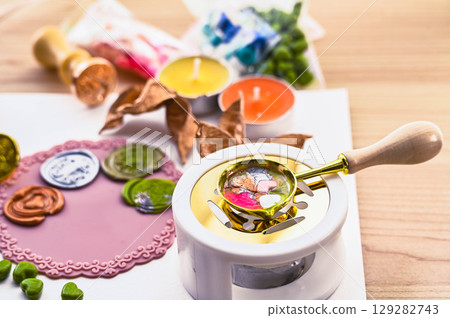 Melt the sealing wax Melt the sealing wax 129282743