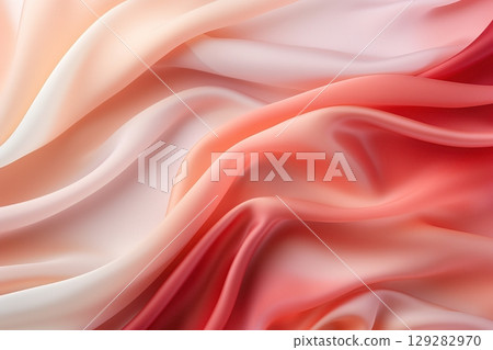 abstract gradient background, silk fabric texture, pink and beige 129282970