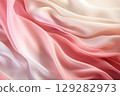abstract gradient background, silk fabric texture, pink and beige 129282973
