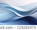abstract gradient background with waves, gray and blue 129282975