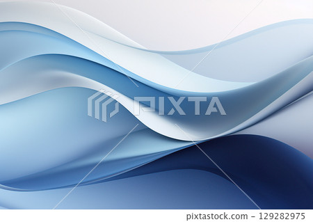 abstract gradient background with waves, gray and blue 129282975