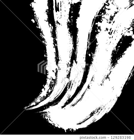 Striped black and white background made of blots zebra. hand drawn. Not AI, Vector illustration Striped black and white background made of blots zebra. hand drawn. Not AI, Vector illustration 129283198
