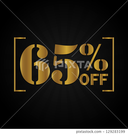 Opulent 65% Off Black Gold Sale Poster 129283199