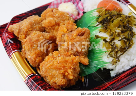 Fried chicken lunch Fried chicken lunch 129283379