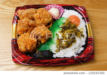 Fried chicken lunch Fried chicken lunch 129283380