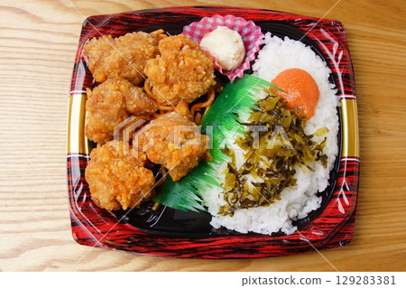 Fried chicken lunch Fried chicken lunch 129283381