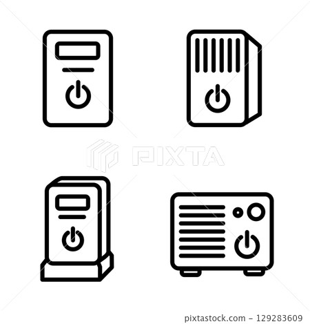 bitcoin smartphone transfer outline icon bitcoin smartphone transfer outline icon 129283609