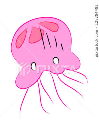 Colorful jellyfish 129284483