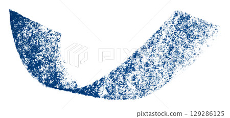 Blue crayon brush stroke isolated on transparent background Blue crayon brush stroke isolated on transparent background 129286125