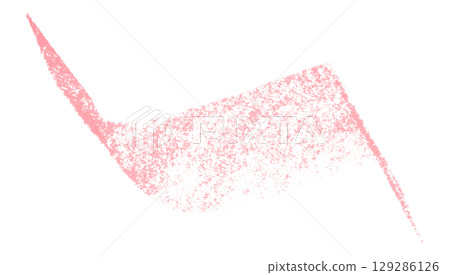 Pink crayon brush stroke isolated on transparent background Pink crayon brush stroke isolated on transparent background 129286126