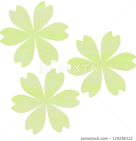 Beautiful watercolor flower icon image illustration 129286322