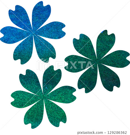 美麗的水彩花圖示圖像插圖 129286362