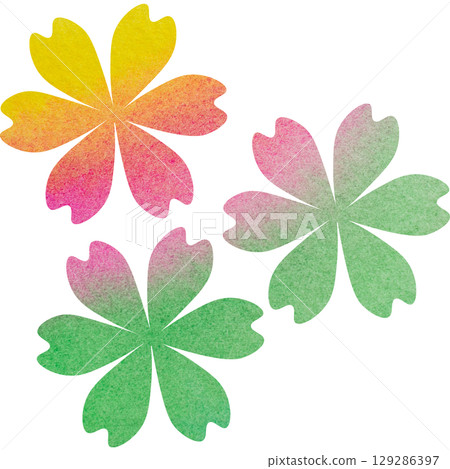 美麗的水彩花圖示圖像插圖 129286397