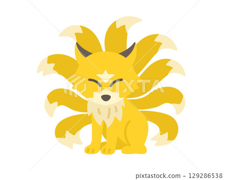 九尾狐角色插圖 129286538