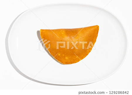 日本糖果，俯視圖，半月形銅鑼燒 129286842