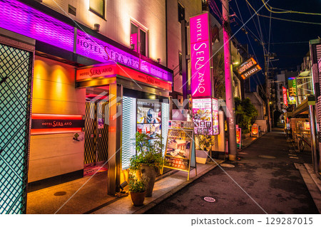 Tokyo cityscape in Japan View of hotel street etc. in front of Uguisudani Station 129287015