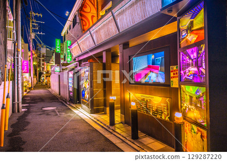 Tokyo cityscape in Japan View of hotel street etc. in front of Uguisudani Station Tokyo cityscape in Japan View of hotel street etc. in front of Uguisudani Station 129287220