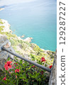 Beautiful Kaputash beach at Mediterranean sea in Turkey. Steadicam shot 129287227