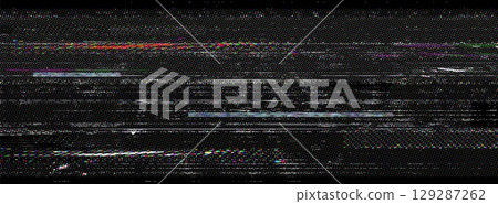 Pixel glitch art background 129287262