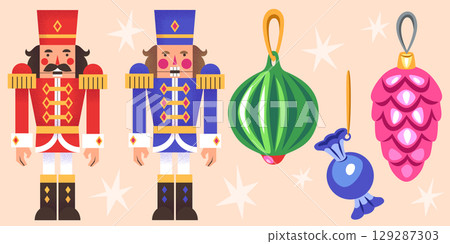 Nutcracker holiday collection. Nutcracker holiday collection. 129287303