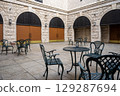 Landscape with tables and chairs 129287694