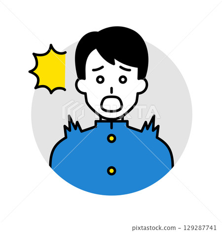 Male student icon (surprised) Male student icon (surprised) 129287741