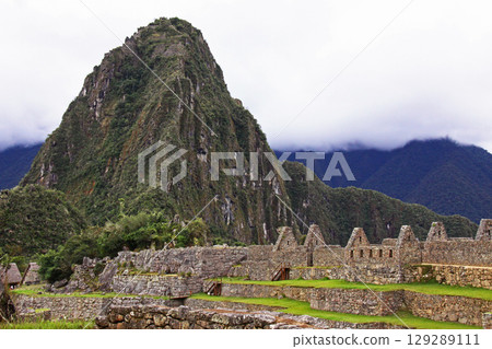 Dwellings in Machu Picchu ruins, Peru, South America Dwellings in Machu Picchu ruins, Peru, South America 129289111