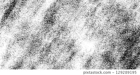 Background pattern with rough paper effect and vintage overlay texture in black and white. Rough vector background with grunge texture. Perfect for posters, or digital art Background pattern with rough paper effect and vintage overlay texture in black and white. Rough vector background with grunge texture. Perfect for posters, or digital art 129289195