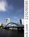 Long exposure of Eitai Bridge and Sumida River 129290580