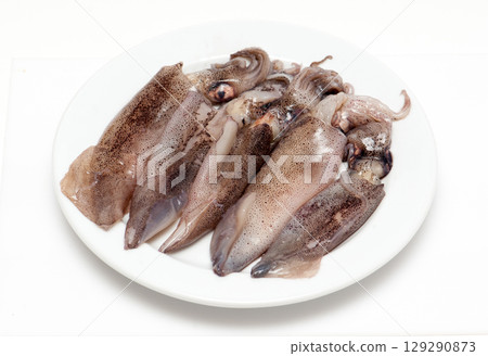 Fresh calamari 129290873