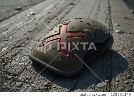Tactical Knee Pad with Red Cross Emblem 129291349