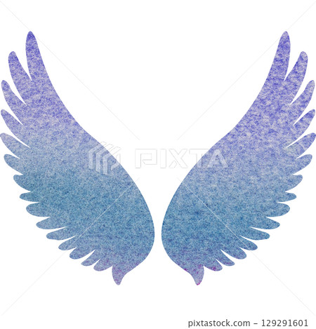 Beautiful watercolor angel wings icon image illustration Beautiful watercolor angel wings icon image illustration 129291601