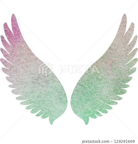 Beautiful watercolor angel wings icon image illustration Beautiful watercolor angel wings icon image illustration 129291609