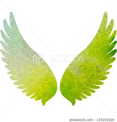 Beautiful watercolor angel wings icon image illustration Beautiful watercolor angel wings icon image illustration 129291620