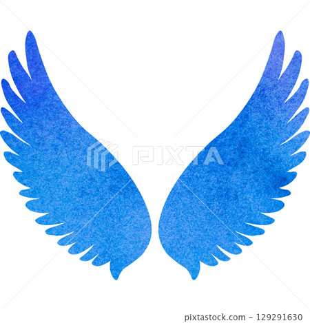 Beautiful watercolor angel wings icon image illustration Beautiful watercolor angel wings icon image illustration 129291630