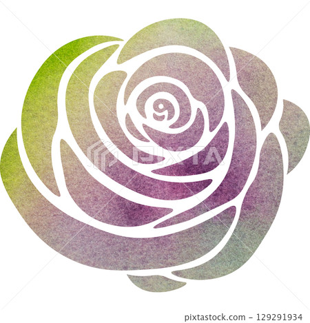 Beautiful watercolor rose icon image illustration Beautiful watercolor rose icon image illustration 129291934