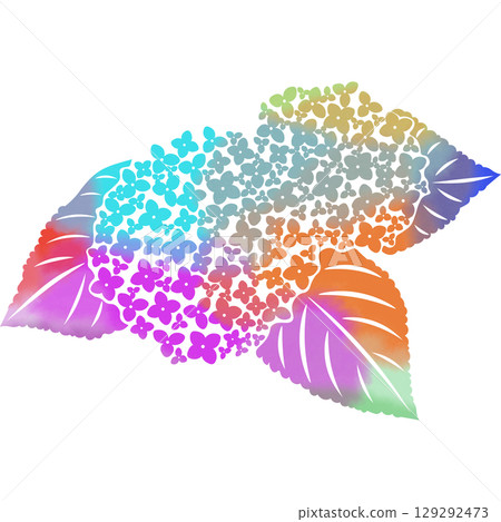 Beautiful watercolor pattern of hydrangea icon image illustration Beautiful watercolor pattern of hydrangea icon image illustration 129292473