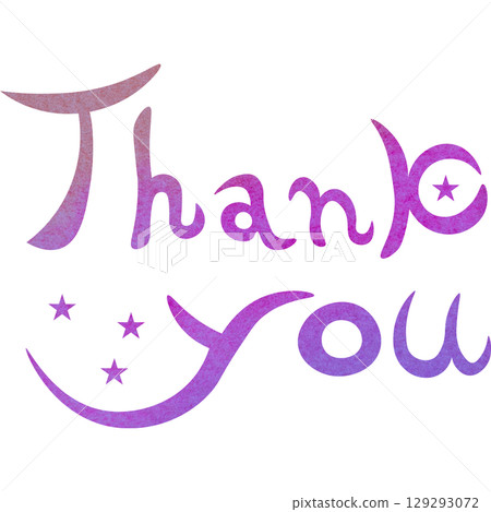 Beautiful watercolor pattern of thank you icon image illustration Beautiful watercolor pattern of thank you icon image illustration 129293072