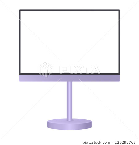 Black and light purple information panel. Screen mockup, empty frame. Display or signboard Black and light purple information panel. Screen mockup, empty frame. Display or signboard 129293765