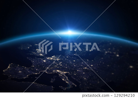 Planet Earth. Europe at Night. Planet Earth. Europe at Night. 129294210