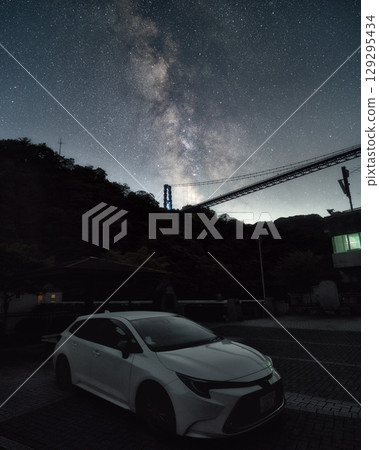 The Milky Way photographed from Ryujin Dam in Hitachiota City, Ibaraki Prefecture The Milky Way photographed from Ryujin Dam in Hitachiota City, Ibaraki Prefecture 129295434