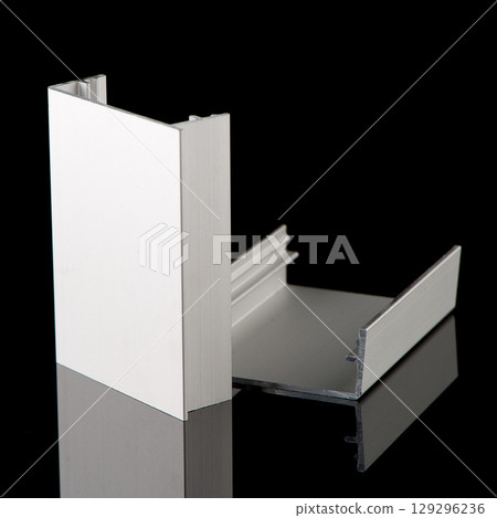 Aluminium profile sample Aluminium profile sample 129296236