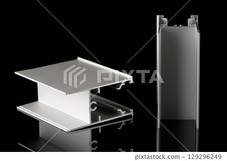 Aluminium profile sample 129296249