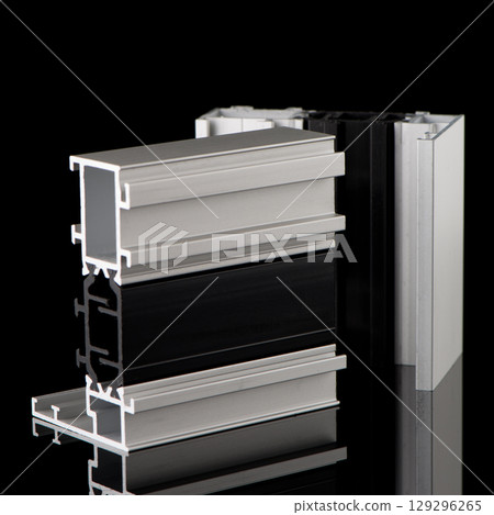 Aluminium profile sample Aluminium profile sample 129296265