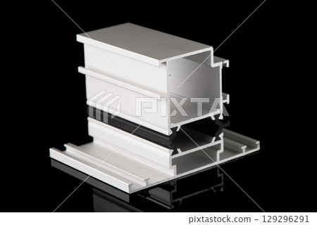 Aluminium profile sample Aluminium profile sample 129296291