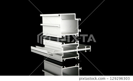 Aluminium profile sample 129296303